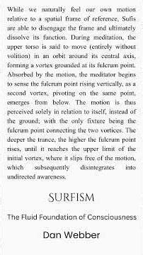 A meditation on the eye of the vortex.