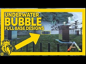 TOP 2 Underwater BUBBLE Locations W/ Full Base Designs | ARK: Survival Evolved