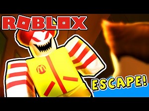How To Escape From Mcdonald's in Roblox McDonald's Clown Survival Parkour Obby