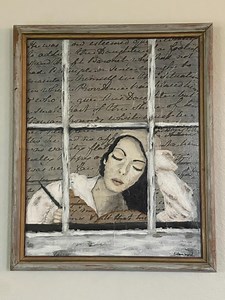 Impression Jane Austen : portrait technique mixte au bureau - Etsy France