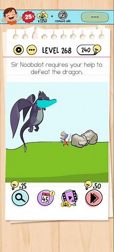 Brain Test Level 268 Solution & Walkthrough | Tricky Puzzles (Android & iOS Shorts)