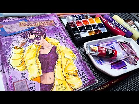 How I create Watercolor & Mixed Media Paintings-Must Try Techniques!