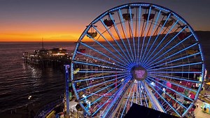 clip-3759551875-santa-monica-pier-sunset-illuminated-ferris-wheel