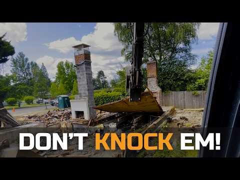 Demolishing a house without knocking the Chimneys over!