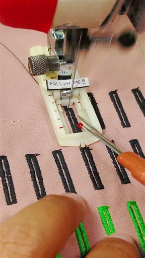 Vintage Sewing Machine Creating Buttonholes With Timeless Precision. #sewing #vintagesewing