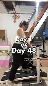 1.5M views · 7K reactions | Day 1 vs Day 48 of Treadmill Workout ‍♀️ ️ #Exercise #TreadmillWorkOut #HealthyLifestyle | Trishia & Ardee | Facebook