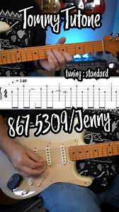 867-5309/Jenny guitar riff by Tommy Tutone with tabs | GuitArmy