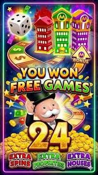 ENDLESS FREE GAMES & BONUSES on Monopoly Slot #slots #gambling #casino #monopoly #shorts