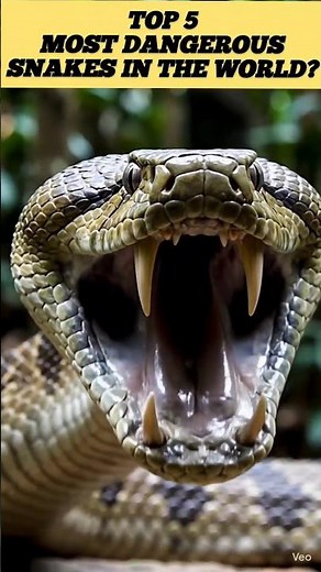 Top 5 Most Dangerous Snakes in the World 🐍 #shorts
