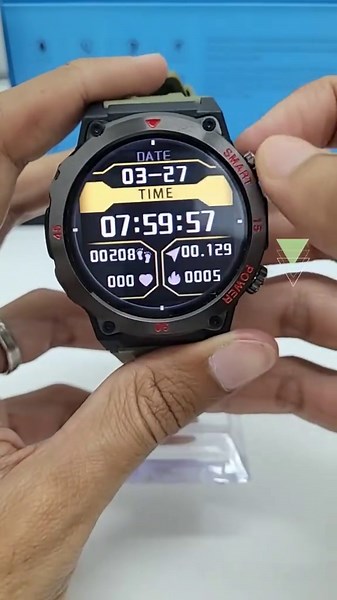 Outdoor Smart Watch with LED Flashlight & Bluetooth Calling
