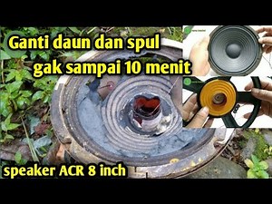 Cara Ganti Daun dan Spul speaker 8 inch ACR