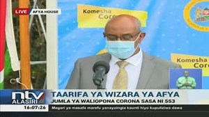10K views · 143 reactions | UPDATE: 123 people test positive for Covid-19 bringing total to 2,216 ~ CAS Aman. | NTV Kenya | Facebook