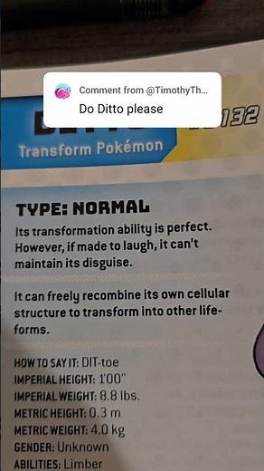How to Pronounce Ditto + What Its Name REALLY Means! #Pokemon #Shorts