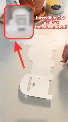 Wait Until You See This DIY Mailbox Transformation! 📬✨ #diy #papercraft