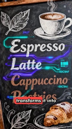 AI Transforms Hipster Coffee Shop Menu Into Luxury Minimalist Design in Seconds