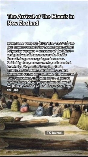 The Arrival of the Maoris in New Zealand 🛶🇳🇿🌎📝 #maorí #ancestors #newzealand #history #read