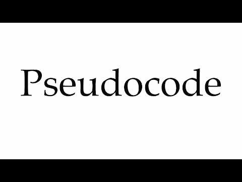 How to Pronounce Pseudocode