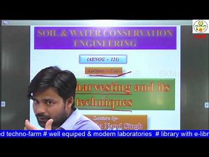 AENGG 121 Lecture 7 part-I Water Harvesting and Its Techniques