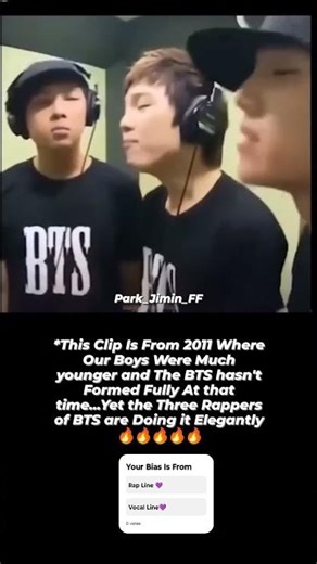 Rm,Yoongi, Jhope's Rapping Clip From 2011🔥🔥🔥#bts#rm#jin#suga#jhope#jimin#v#jungkook