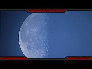 Daytime Moon LIVE! Last Quarter Phase at 51% Illumination (Oct. 13, 2025)