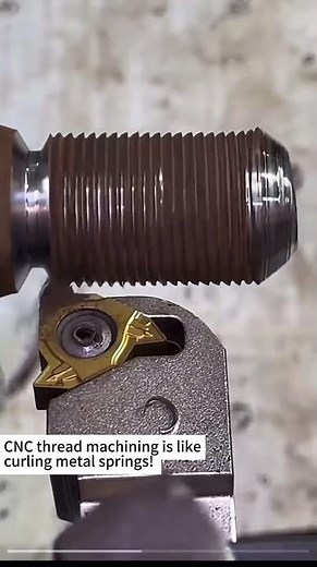The Secret of CNC Thread Machining: Every Groove is Precise to 0.01mm! #precisionengineering
