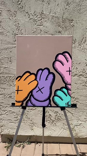 Kaws Hand Drawing Tutorial: Easy Outline and Skin Tutorial