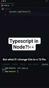 You Can Now Run .ts Files Directly in Node.js 😱