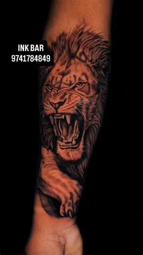 𝐈𝐧𝐤 𝐛𝐚𝐫 on Instagram: "Book your tattoo appointment 9741784849/8660683244 . . . . . . . . #tattoo #banglore #kannada #liontattoo #tattooideas"