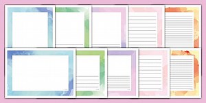 Watercolour Page Borders Pack