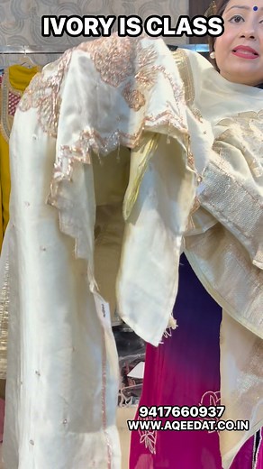 22K views · 67 reactions | Ivory is class wedding style just@₹4250/- To place order click on link  https://aqeedat.co.in/live/happy-gurupurab | AQEEDAT | Facebook