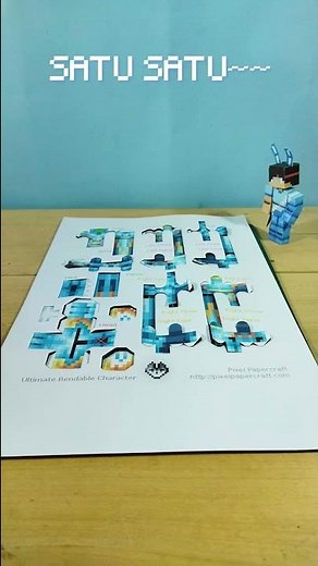 Making @Zet22. From Paper | Minecraft Papercraft Stop Motion