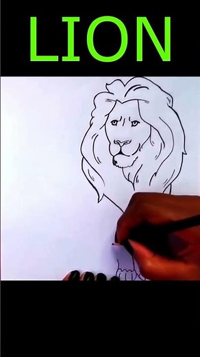 💖How to Draw a LION🦁 Easy Step by Step | Lion Drawing #easydrawing #cutedrawing #dibujosfaciles