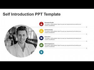 Creative Self Introduction PPT Template | Kridha Graphics