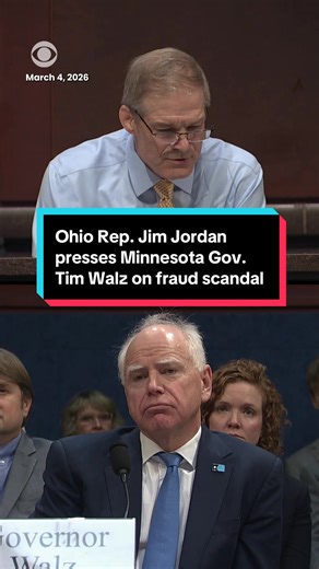 Ohio Rep. Jim Jordan Questions Minnesota Governor Tim Walz on Fraud Allegations