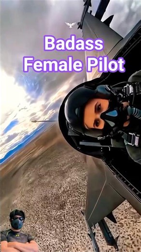 Badass Female F-16 Pilot! Epic Ground Crew & Flight ✈️🔥 #shorts #military #airforce