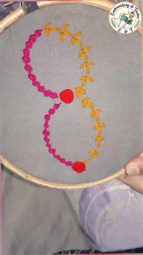 Hand Embroidery: Creative Alphabet Design (Letter B) 🧶