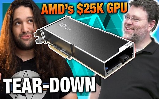 AMD售价25,000美元的显卡: 和Level1Techs一起拆解Instinct MI210【Gamers Nexus】
