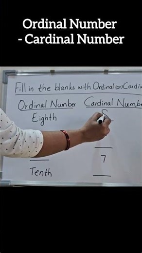 Ordinal vs Cardinal Number
