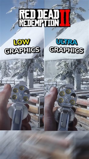 RDR2 Pistol Comparison | Low VS Ultra #rdr2 #shorts #gaming #graphics #reddeadredemption2