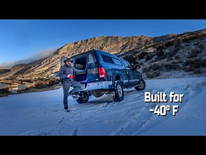 I Built a Winter Truck Camper to Hunt Wolves!