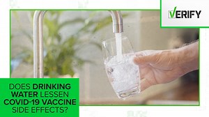No, drinking water won't lessen COVID-19 vaccine side effects