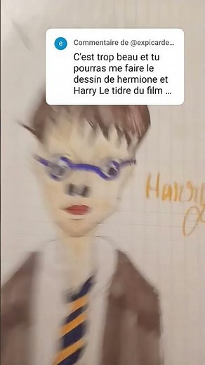 dessin harry poter et hermione( j’ai change lzs forme les couleur etc )