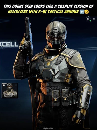 "Defend Democracy At Any Cost" - Helldivers with B-01 Tactical Armour Alike In COD #shorts #bo7 #cod