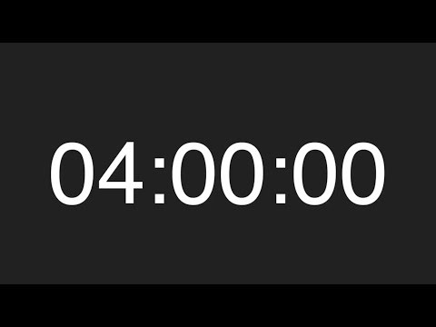 4 Hours of Deep Focus | Work Countdown | Study Timer