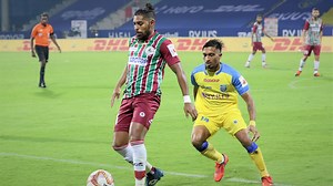 🟢🔴 ➕ 🟡 = 💥 Are you ready for #ATKMBKBFC? 📽️ #HeroISL #LetsFootball | ISL- Indian Super League