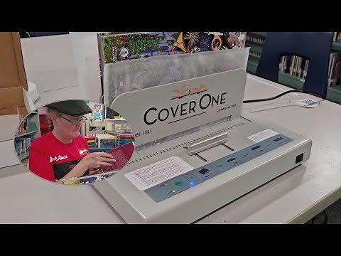 SRCSA library : Using the Cover One book-repair machine