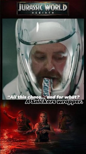 “Snickers Wrapper Apocalypse – Jurassic World: Rebirth Opening” #actionshort