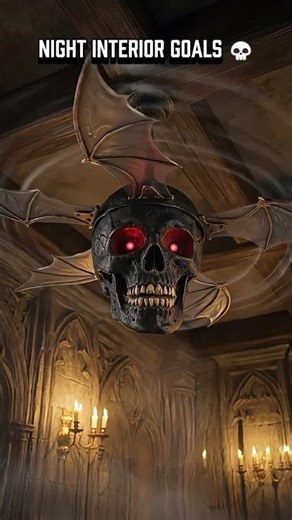 The Scariest Ceiling Fan Ever? 💀🦇 #homedecor #gothic #shorts