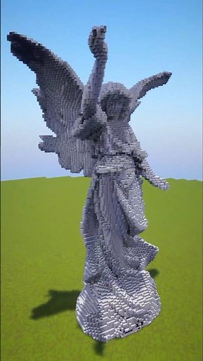 Angel statue | Minecraft #minecraftideas #tutorial #build #idea #statue #minecraft #minecraftbeauty