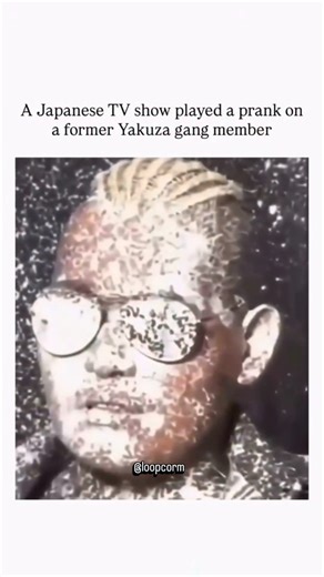 loopcorm | This viral clip from a Japanese variety show depicts pranksters in ghostly white makeup startling a former Yakuza member, triggering a... | Instagram
